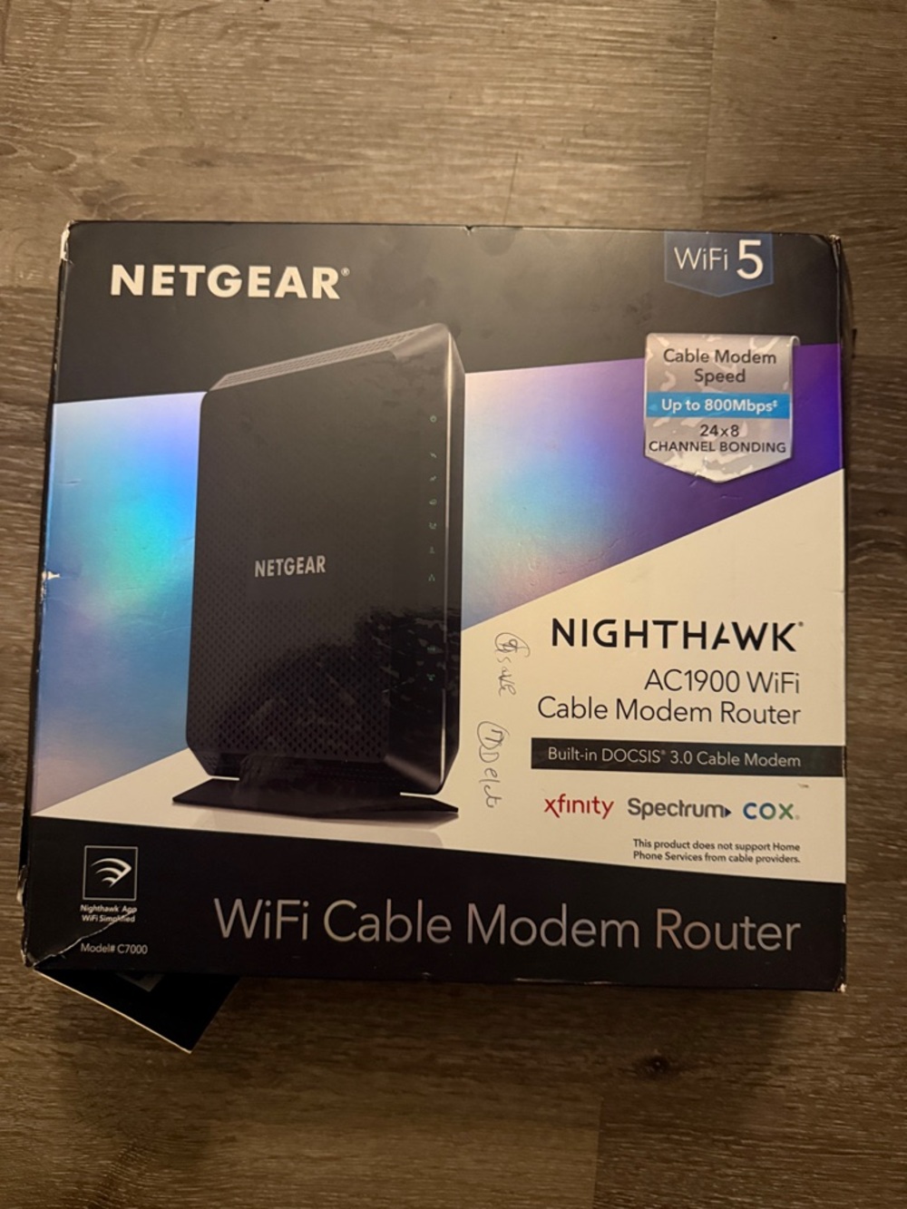 netgear Nighthawk Cable Modem Router - Black